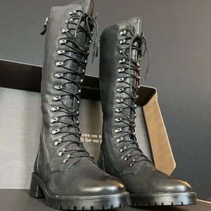 Vintage Foundry Co., Black Henrietta Tall Boot, US 9, UK 7, EUR 40